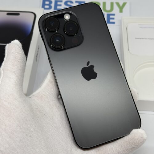 iPhone 14 Pro 128GB zwart /zeer net /85% batt /garantie