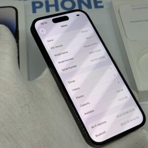 iPhone 14 Pro 128GB zwart /zeer net /85% batt /garantie