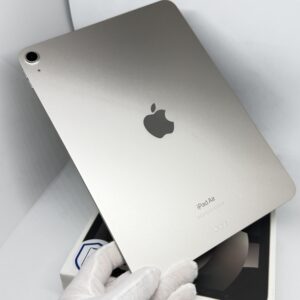 iPad Air 5e 64Gb sterrenlicht /100% batt /krasvrij /garantie