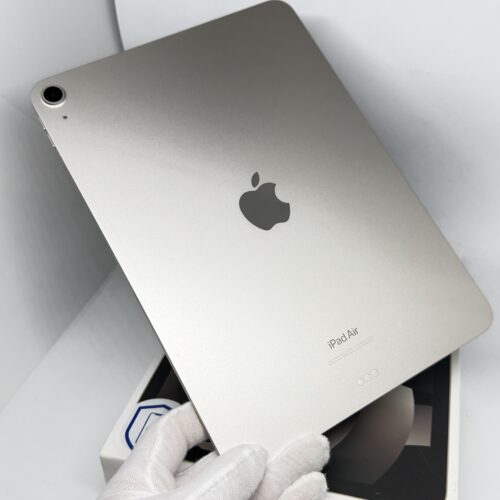 iPad Air 5e 64Gb sterrenlicht /100% batt /krasvrij /garantie