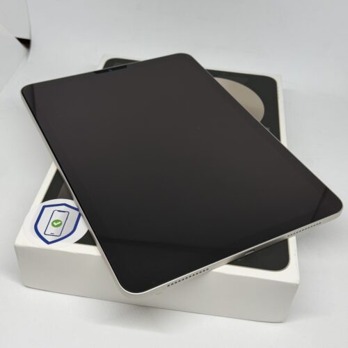 iPad Air 5e 64Gb sterrenlicht /100% batt /krasvrij /garantie
