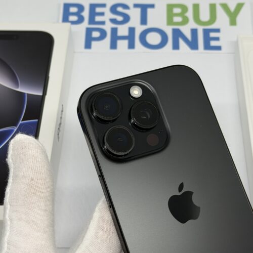 iPhone 16 Pro 256GB zwart /krasvrij /98% batt /garantie