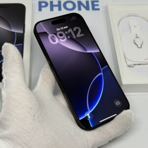 iPhone 16 Pro 256GB zwart /krasvrij /98% batt /garantie