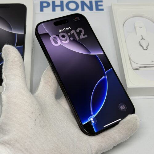 iPhone 16 Pro 256GB zwart /krasvrij /98% batt /garantie