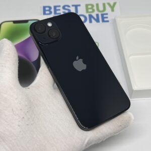 iPhone 14 128GB zwart /krasvrij scherm /100% batt /garantie