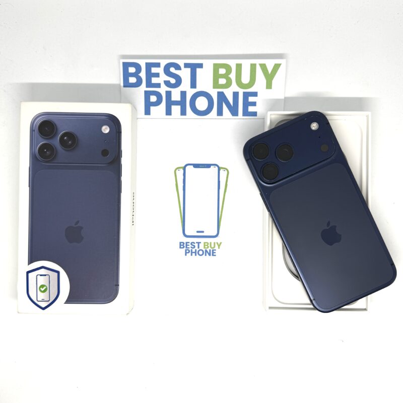 iPhone 17 Pro Max 256GB blauw /krasvrij scherm /100% batt/ garantie