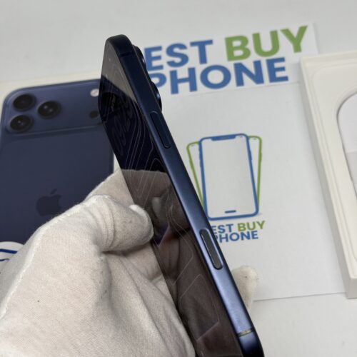 iPhone 17 Pro Max 256GB blauw /krasvrij scherm /100% batt/ garantie