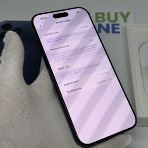 iPhone 17 Pro Max 256GB blauw /krasvrij scherm /100% batt/ garantie