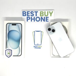 iPhone 15 256GB blauw /86% batt /krasvrij glas /garantie