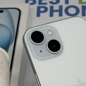 iPhone 15 256GB blauw /86% batt /krasvrij glas /garantie