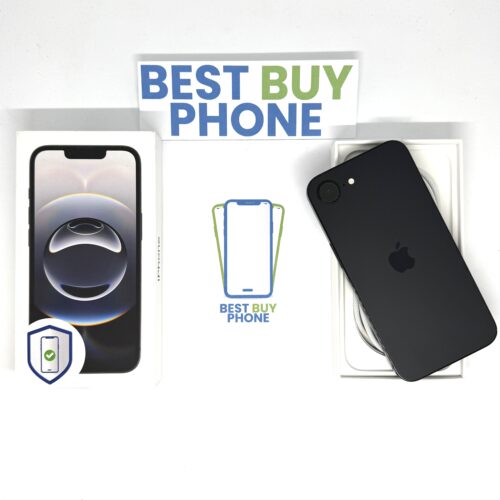 iPhone 16E 128GB zwart /100% batt /zeer net /garantie