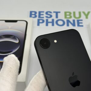 iPhone 16E 128GB zwart /krasvrij /100% batt /garantie