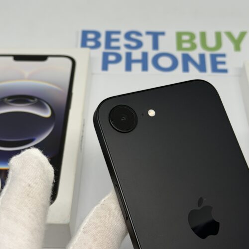 iPhone 16E 128GB zwart /krasvrij /100% batt /garantie