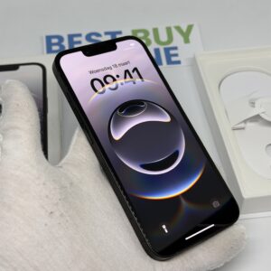 iPhone 16E 128GB zwart /krasvrij /100% batt /garantie