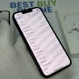 iPhone 16E 128GB zwart /krasvrij /100% batt /garantie