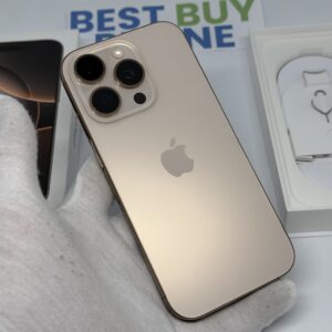 iPhone 16 Pro 128GB goud /zeer net /92% batt /garantie