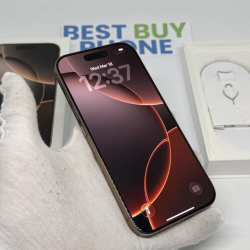 iPhone 16 Pro 128GB goud /zeer net /92% batt /garantie