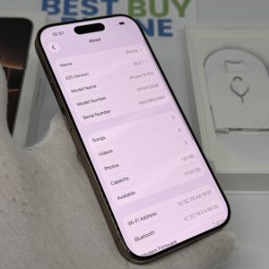 iPhone 16 Pro 128GB goud /zeer net /92% batt /garantie