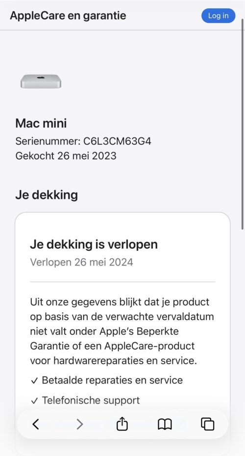 Apple Mac Mini 2023 M2 256GB 8GB + garantie