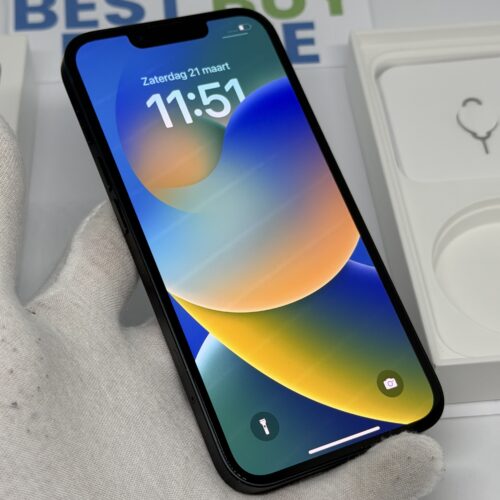 iPhone 13 128GB zwart /97% batt /zeer net /garantie