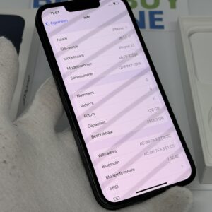 iPhone 13 128GB zwart /97% batt /zeer net /garantie
