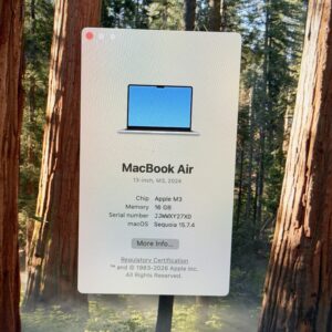 MacBook Air M3 512GB 16GB grijs /ongebruikt + 12 maanden garantie