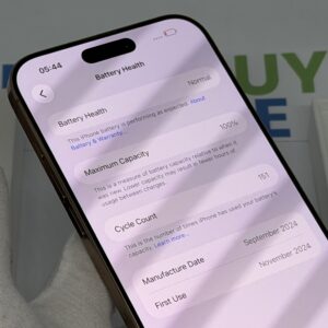 iPhone 16 Pro Max 256GB goud /zeer net /100% batt /garantie