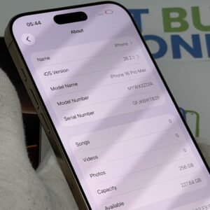 iPhone 16 Pro Max 256GB goud /zeer net /100% batt /garantie