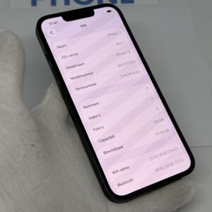 iPhone 13 128GB zwart /ongebruikt + 12 maanden garantie