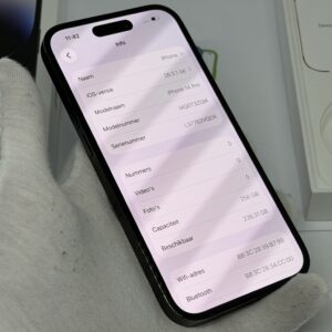 iPhone 14 Pro 256GB zwart /krasvrij scherm /86% batt /garantie