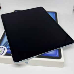 iPad Air 13 inch 6e M2 256GB blauw /krasvrij /100% batt /garantie