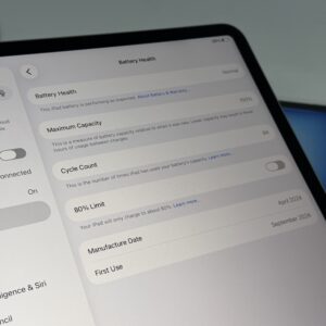 iPad Air 13 inch 6e M2 256GB blauw /krasvrij /100% batt /garantie