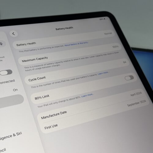 iPad Air 13 inch 6e M2 256GB blauw /krasvrij /100% batt /garantie