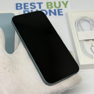 iPhone 16 128GB groen /krasvrij /90% batt /garantie