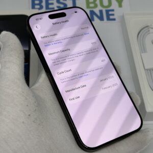 iPhone 16 Pro 256GB zwart /krasvrij scherm /92% batt /garantie