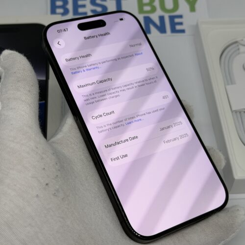 iPhone 16 Pro 256GB zwart /krasvrij scherm /92% batt /garantie
