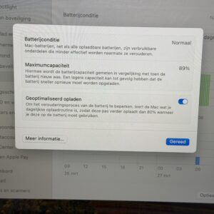 MacBook Air M1 512GB 16GB ram zilver /krasvij /89% batt /garantie