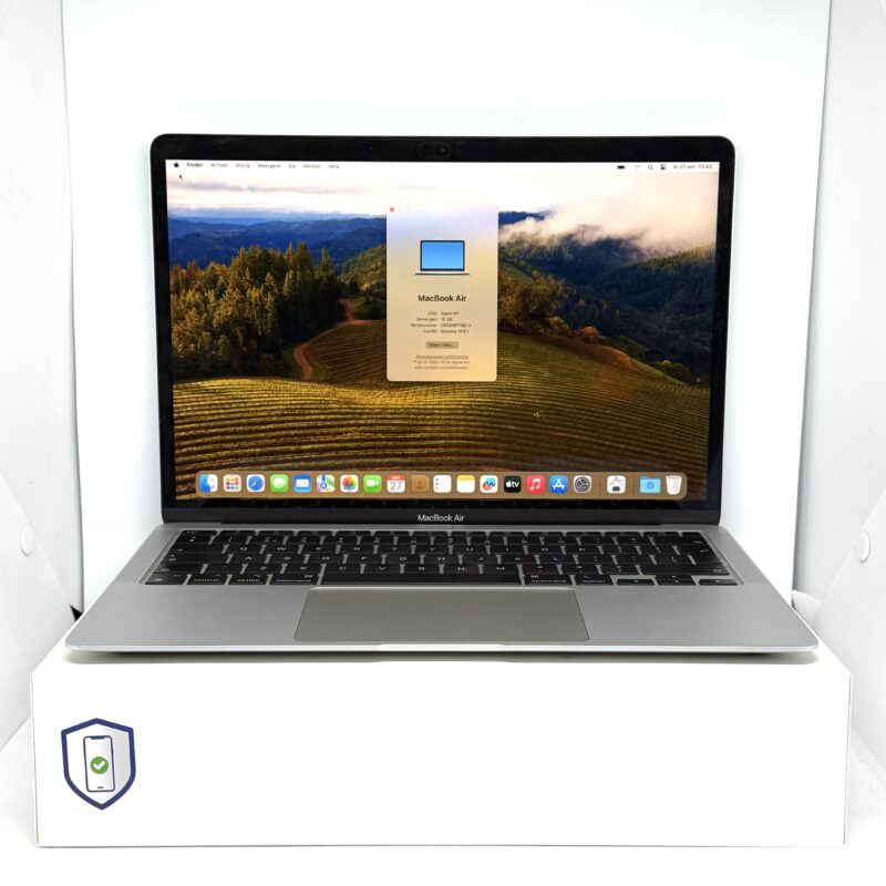MacBook Air M1 512GB 16GB ram zilver /krasvij /89% batt /garantie