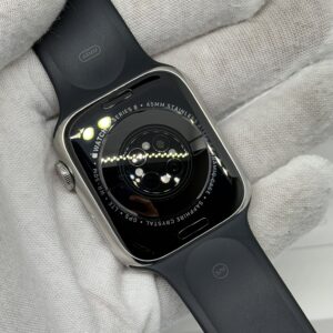 Apple Watch 8 RVS (zilver) 45MM /97% batt /krasvrij scherm /garantie