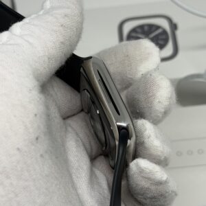 Apple Watch 8 RVS (zilver) 45MM /97% batt /krasvrij scherm /garantie