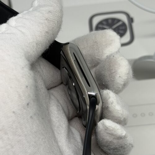 Apple Watch 8 RVS (zilver) 45MM /97% batt /krasvrij scherm /garantie