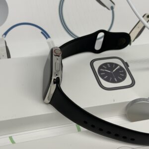 Apple Watch 8 RVS (zilver) 45MM /97% batt /krasvrij scherm /garantie