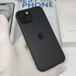 IMG_3645 2 iPhone 15 256GB zwart /zeer net /88% batt /garantie