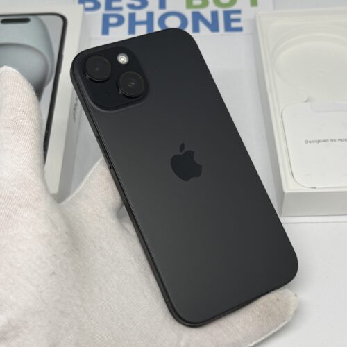 IMG_3645 2 iPhone 15 256GB zwart /zeer net /88% batt /garantie