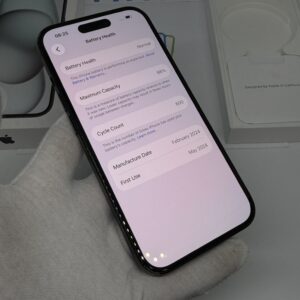 IMG_3656 2 iPhone 15 256GB zwart /zeer net /88% batt /garantie