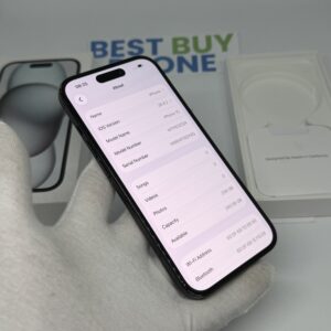 IMG_3657 2 iPhone 15 256GB zwart /zeer net /88% batt /garantie