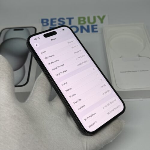 IMG_3657 2 iPhone 15 256GB zwart /zeer net /88% batt /garantie