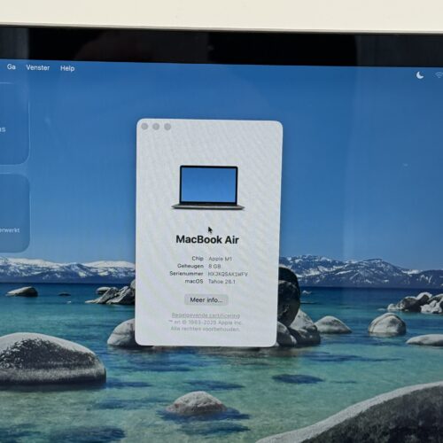 MacBook Air M1 256GB grijs /ongebruikt + 12 maanden garantie