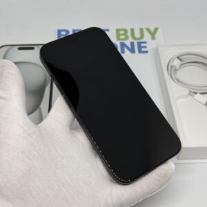 iPhone 15 128GB zwart /100% batt /zeer net /garantie