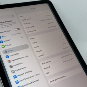 iPad Air 5e M1 64GB grijs /krasvrij /97% batt /garantie